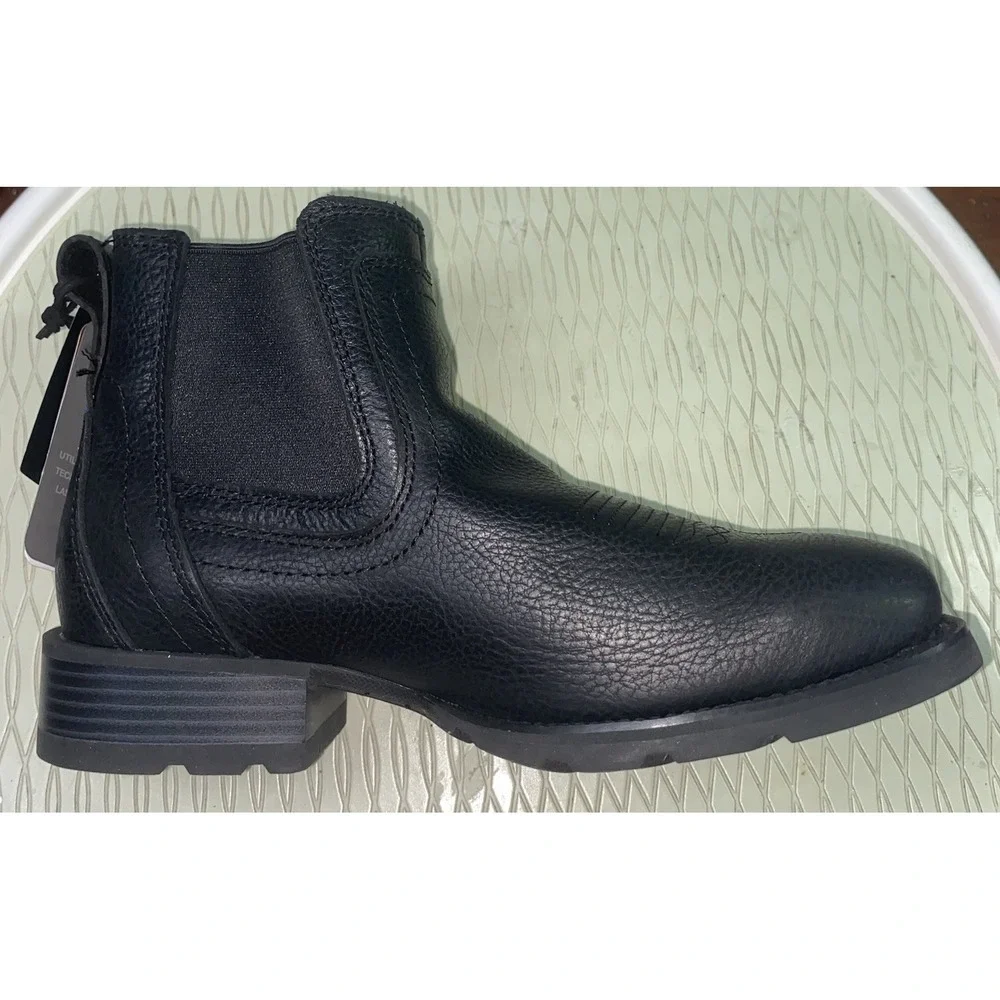 Cody James Ranger Chelsea Mens Leather Ankle Boots Zero Gravity Black Riding 7D